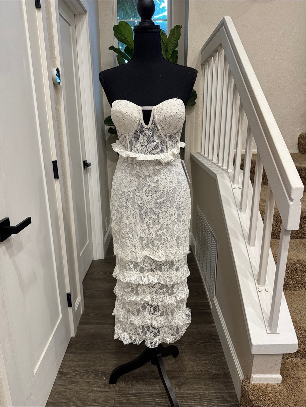 Alamour The Label White Lace Claire Dress